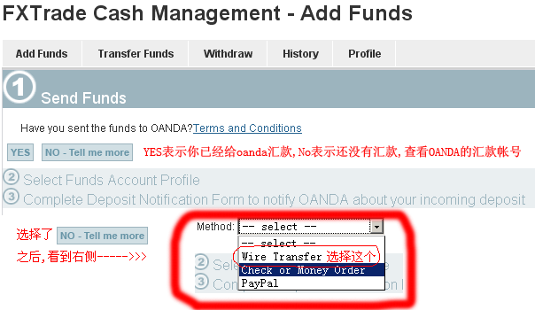 OANDA入金帐号